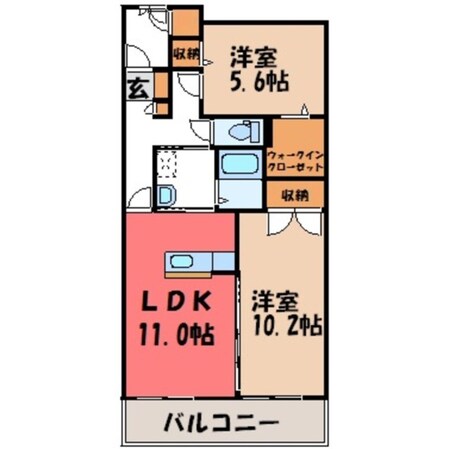 カーサ ソレアードの物件間取画像